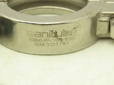 Sanitube 13MHP-100-150 Double Bolted Sanitary Clamp 304SS 1"-1-1/2" Lot of 9