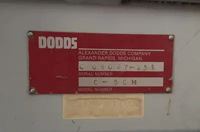 DODDS C-60M, 60" DRAWER CLAMP