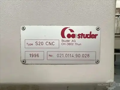 Used 1996 STUDER S20 Universal Cylindrical Grinders Illinois US | Perfection Global, LLC. #1229864