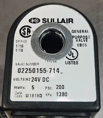 Used Sullair _UNKNOWN_ Valves/Fittings South Carolina US | Palmetto Automation #1519337