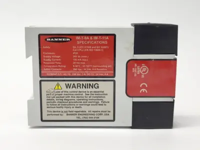 IM-T-9A | Banner  Light Curtain Safety Relay Module 61425 -  For parts or not working