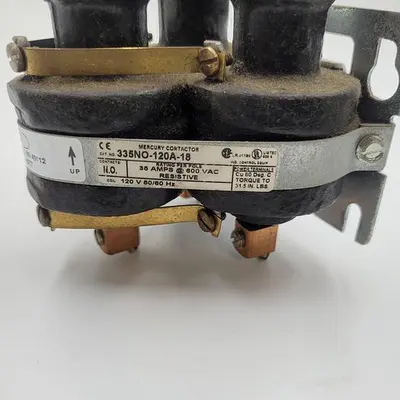 Used MDI MERCURY MDI MERCURY 335NO-120A-18 CONTACTOR 35 AMPS 600VAC PLC Contactors | ND Industrial Surplus #1218397