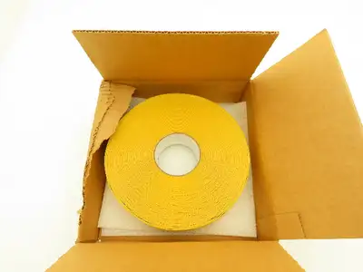 Uline S-19801Y Mighty Line Deluxe Safety Tape 2"x 100' Yellow