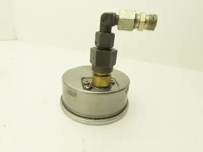Wika Pressure Gauge Oil Filled 120LB/Inch 60 Bar 1/2"NPT Lot Of 4