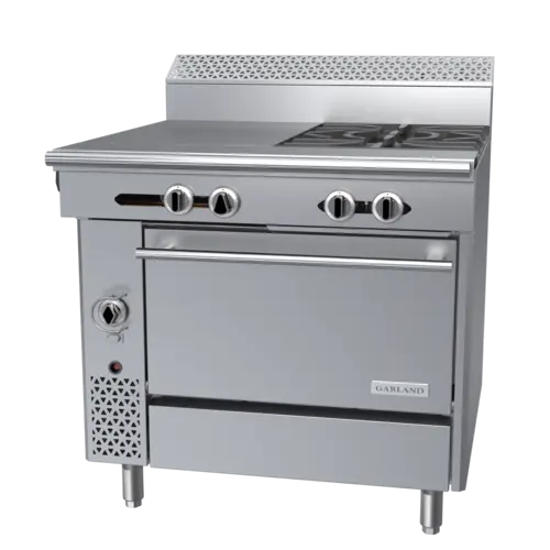Garland C36-14C 36" 2 Burner Gas Range w/ Hot Top & Convection Oven, Natural Gas