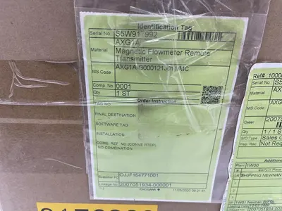 NEW YOKOGAWA ADMAG AXG MAGNETIC FLOWMETER AXG1A / AXG1A-G000121J011/MC STK 3401