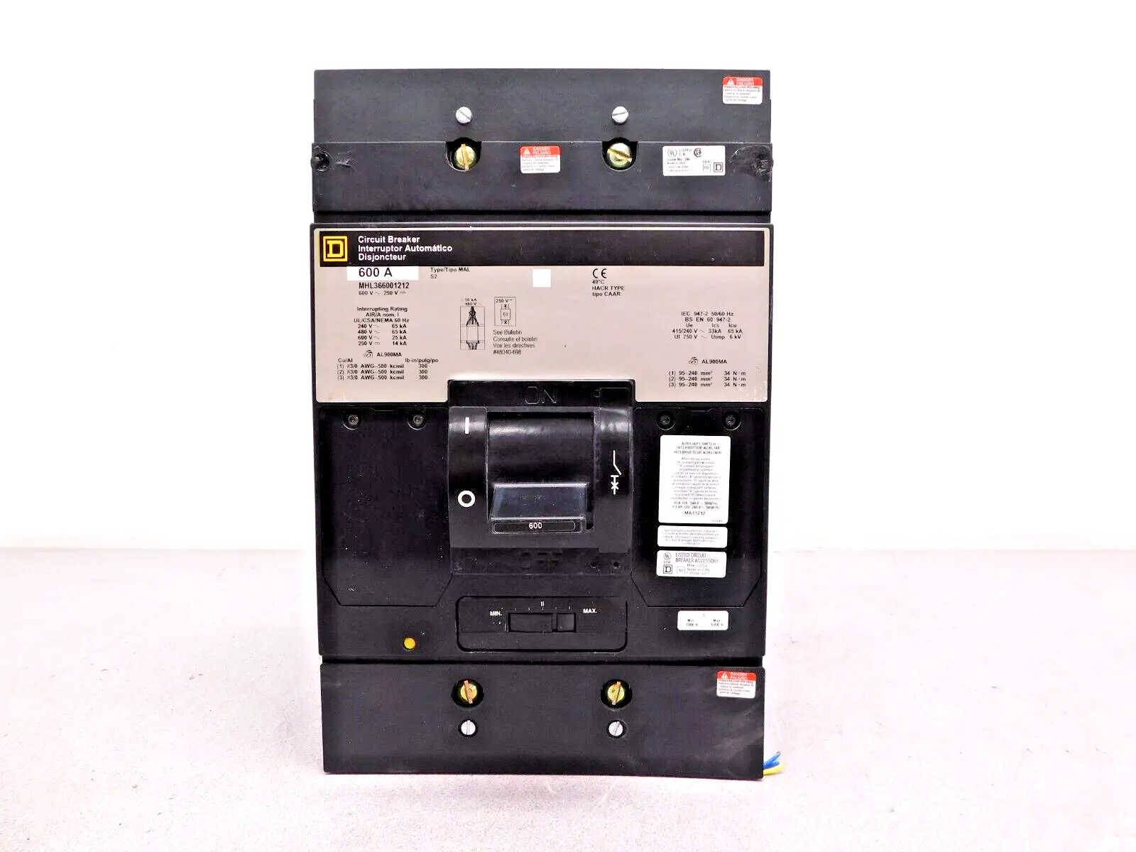 Used Square D MHL366001212 Circuit Breakers Ohio US | Equipment Recovery Corp. #1331111