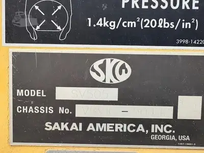 Used 2007 SAKAI SV505D Single Drum Rollers North Carolina US | Southeastern Equipment Corp #1467799