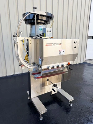 AESUS 8-Spindle Inline Screw Capper with Cap Sorter