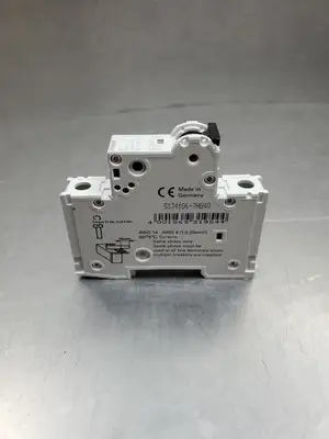 USED Siemens 5SJ4106-7HG40 Circuit Breaker, 6A, 1P, 240VAC, 60VDC, Lot of 4