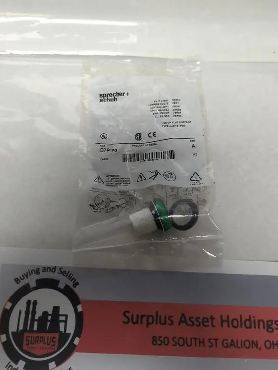 New | in-Stock SPRECHER + SCHUH D7P-P3 Miscellaneous Equipment (Electrical & Power) | Surplus Asset Holdings #1200604