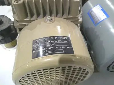 USED ORION DRY VACUUM PUMP WITH NATIONAL EMFBH4PK001 3 PHASE