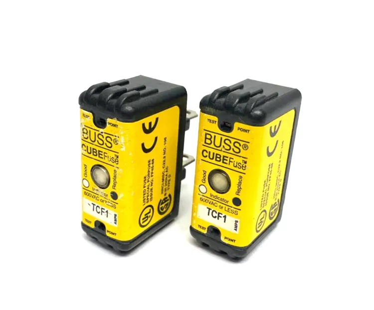 Used BUSSMANN CUBEFUSE DUAL ELEMENT TIME DELAY CURRENT LIMITING FUSE Fuses | Maverick Industrial Sales #1113682