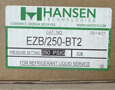 NEW Hansen EZB/250-BT2