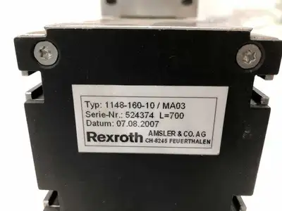 Rexroth 1148-160-10/MA01 Single Shaft Linear Actuator/Roller Rail; 18″ Stroke