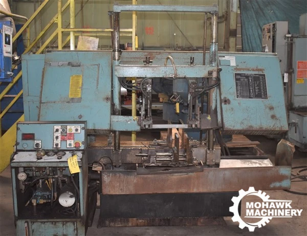 16" X 20" WELLS (WF) "F-16-1" SEMI-AUTOMATIC HORIZONTAL BAND SAW w/(2) Vises