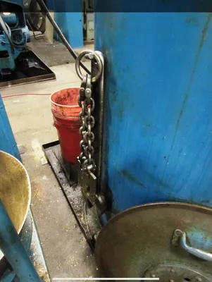 Barrett 401-E spindle post chip spinner oil extractor.