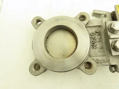 Fabri-Valve FV1312 Knife Gate Valve Size 3 Lockout Rising Stem Stainless