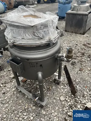 USED Pfaudler 16.5 Gal Glass Lined Tank, Portable