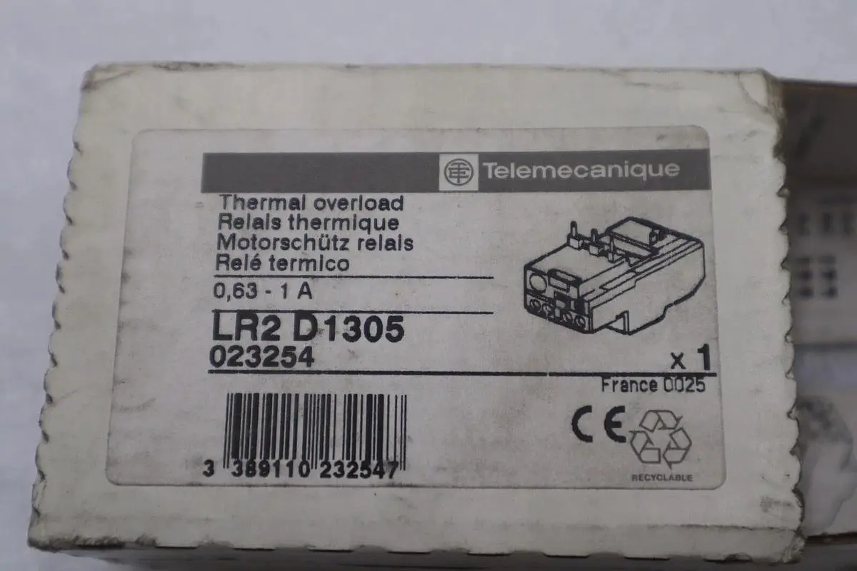 Schneider LR2-D1305 THERMAL OVERLOAD RELAY TESYS D BIMETALLIC STOCK K-3654