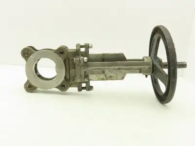 Velan L10-0310C-13SL 3" Stainless Knife Gate Valve 316SS Rising Stem Lug Style