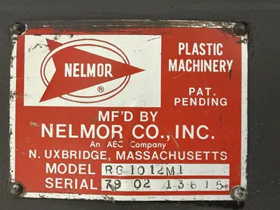 Used NELMOR RG 1012M1 Granulators Michigan US | Ideal Machinery #1293376