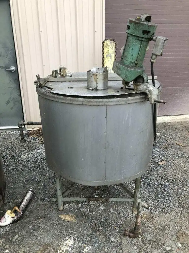 115 Gallon Stainless Steel Insulated Mixing Tank w/ Lightnin NS-1 Agitator 3PH