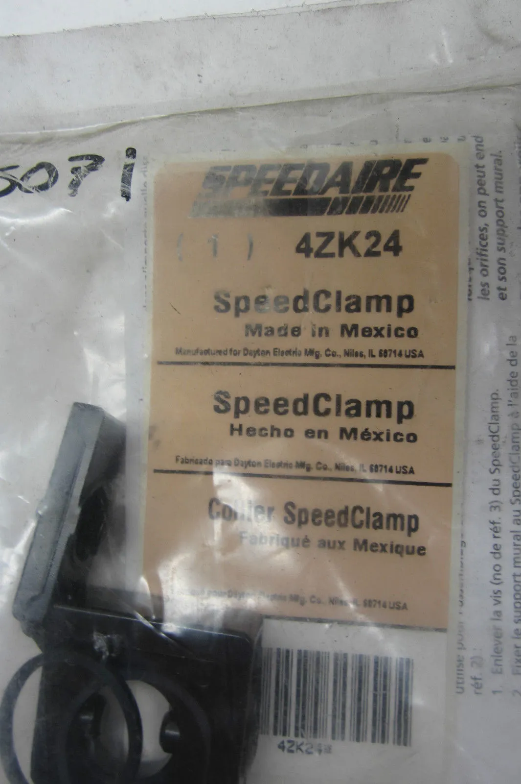 4 NEW DAYTON 4ZK24 SPEED CLAMP