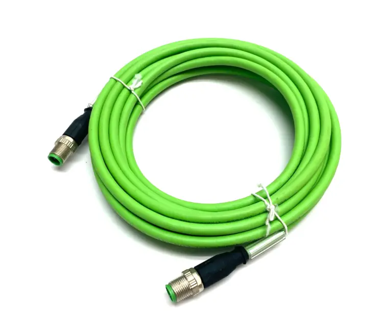 Used BECKHOFF DOUBLE ENDED ETHERCAT CABLE M12/M12 4-PIN Cable & Wire | Maverick Industrial Sales #1111399