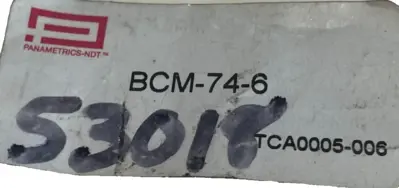 NEW PANAMETRICS BCM-74-6 CABLE TRANSDUCER BCM746