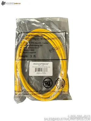 New | in-Stock MONOPRICE 350MHZ CAT5E PATCH CORD Electrical Fittings Kentucky US | Industrial Parts R Us Inc. #1461602
