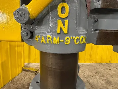 4' ARM x 9" CARLTON MODEL #1A POWER RADIAL ARM DRILL: YOBRO #24007