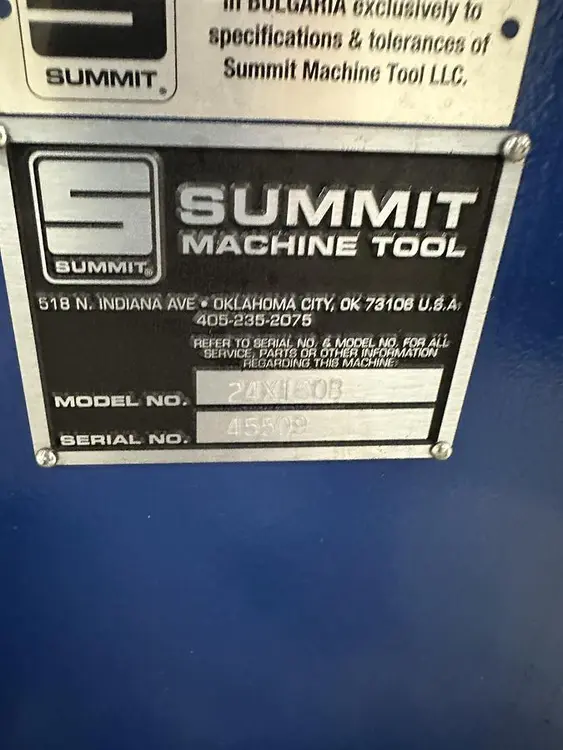 Used 2022 SUMMIT MACHINE TOOL 24X160B Engine Lathes Tennessee US | OPINCAR MACHINERY #1015308