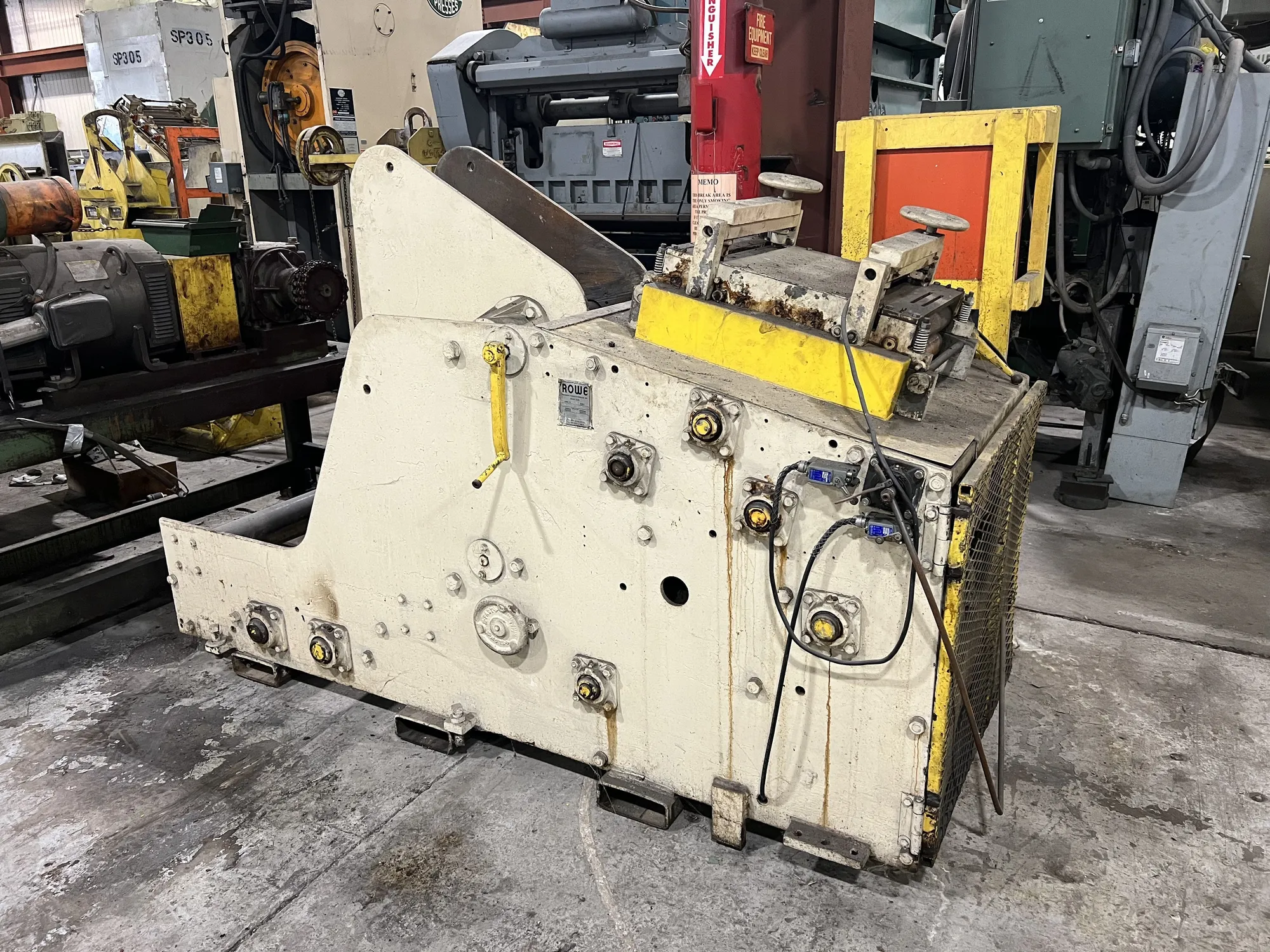 USED ROWE 8,000 LB X 15" X .125" CRADLE STRAIGHTENER