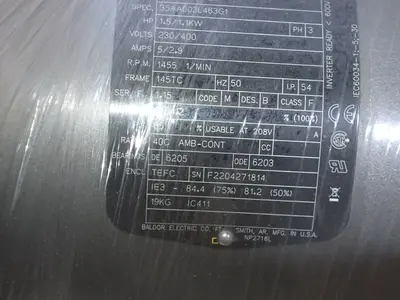 USED BALDOR VEM3554T57