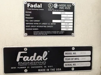 2000 FADAL 922-1 Vertical Machining Centers | Levy Recovery Group (12)