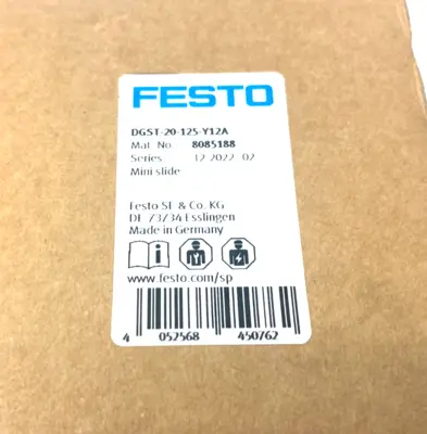 NEW FESTO MINI SLIDE 125MM STROKE 20MM BORE