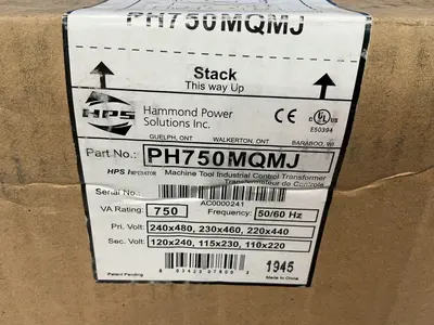 New | in-Stock HAMMOND POWER SOLUTIONS INC. PH750MQMJ Transformers Ohio US | HGR 24 #1478084
