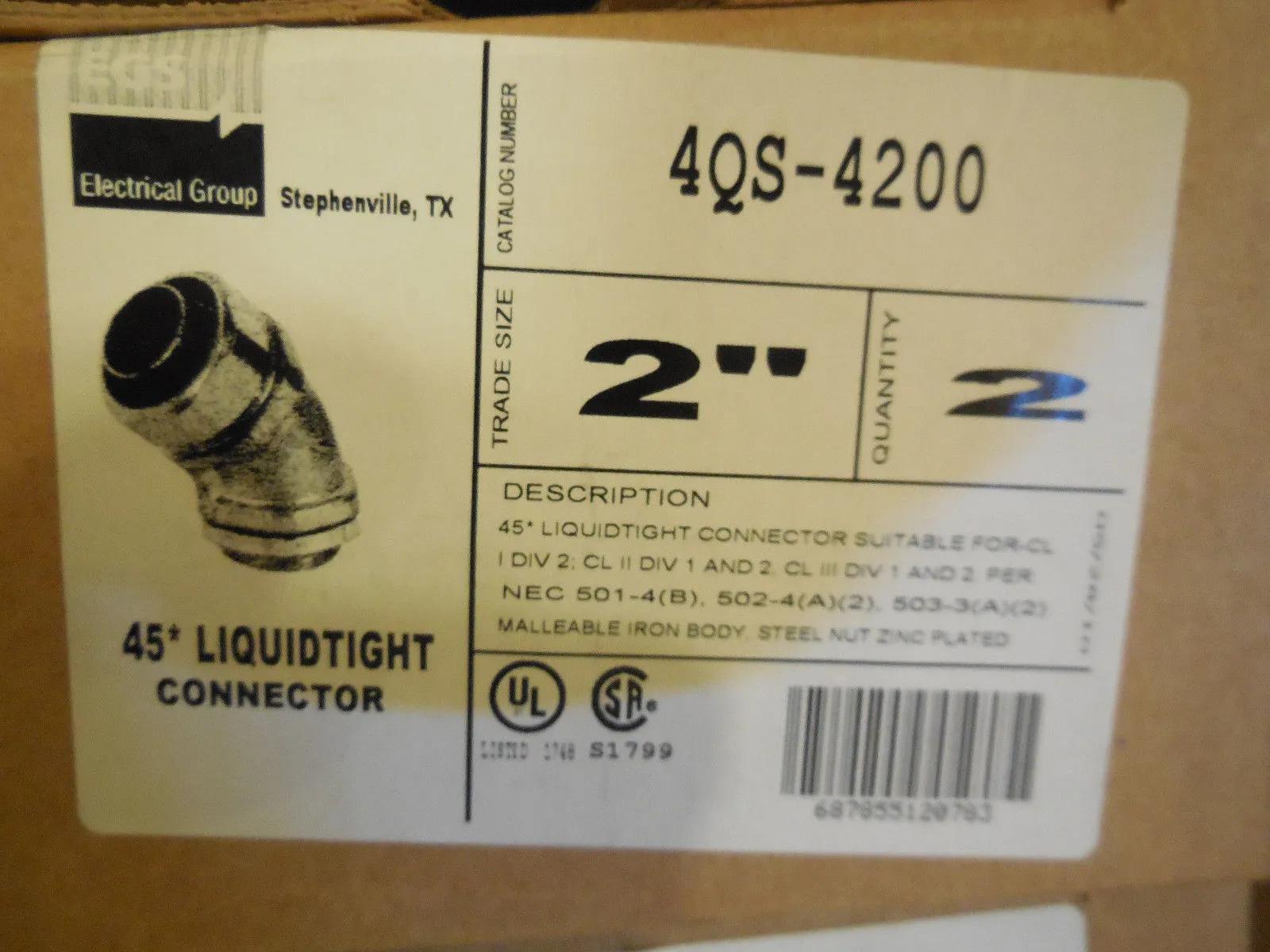NEW EGS 4QS-4200 CONNECTOR 4QS4200