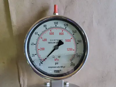 0-200 PSI Pressure Gauge