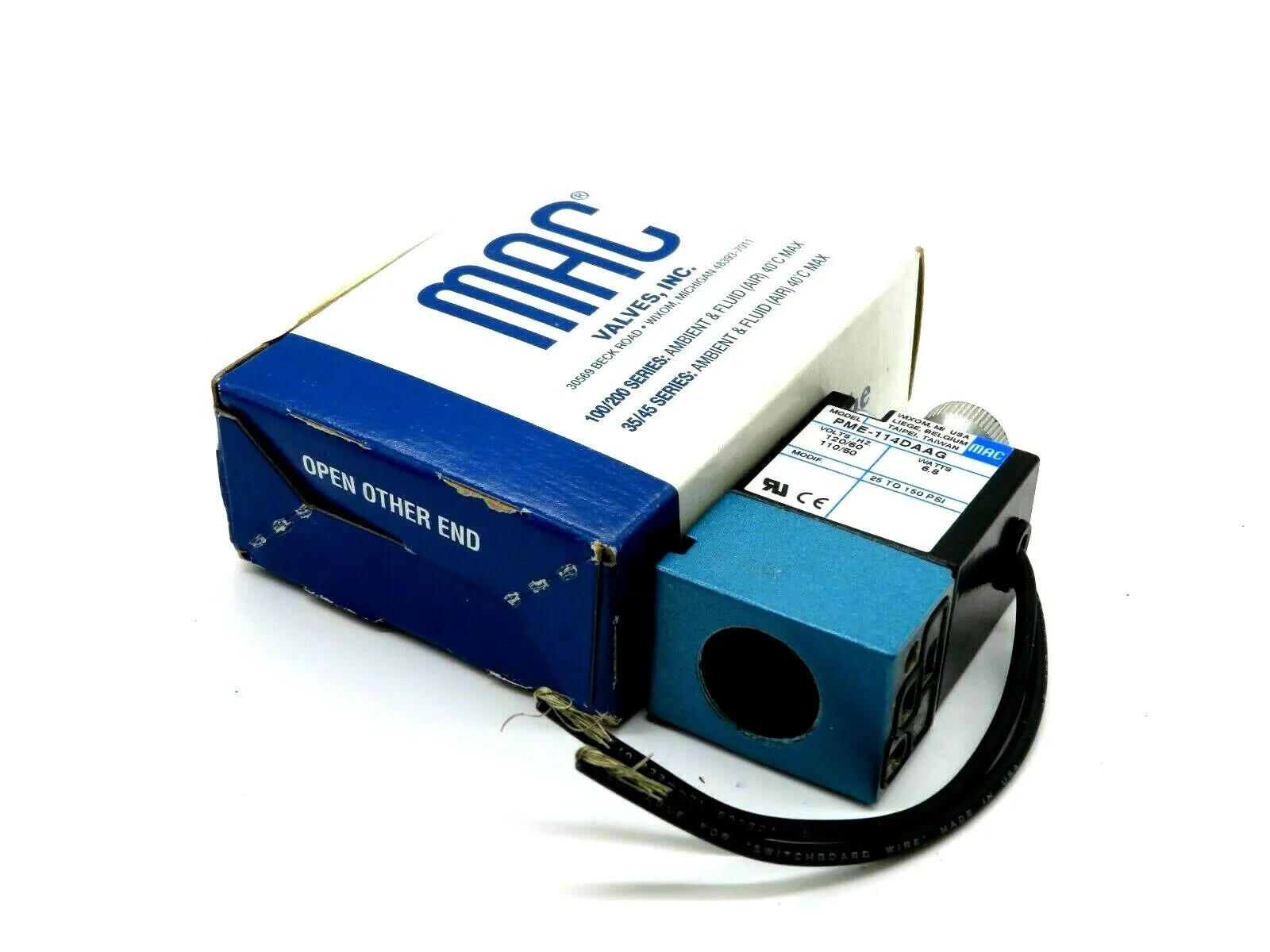 NEW MAC VALVES PME-114DAAG SOLENOID VALVE C24526 PME114DAAG