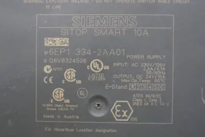 Siemens 6EP1 334-2AA01 SITOP Power Supply STOCK H1434