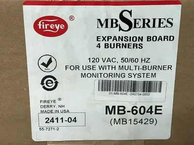 New | in-Stock FIREYE MB604E I/O Boards & Replacement Parts Ohio US | HGR 24 #1549977