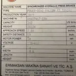 USED ERMAKSAN POWERBEND FALCON 3760-220