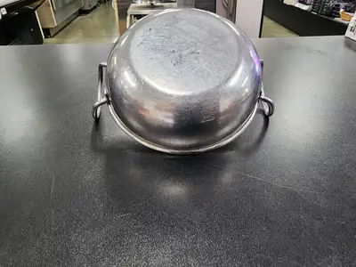 Used Dura-Ware Used Small Stainless Steel Fry Pan w/Two handles 6 3/4" Pans Illinois US | Falcon Restaurant Supply #1376666