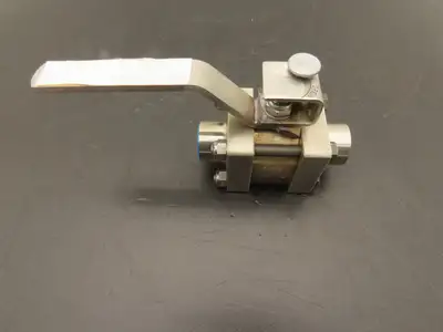 Contromatics 298-00-204 Stainless Steel 3pc Ball Valve 1/2" Socket Weld 700 WOG