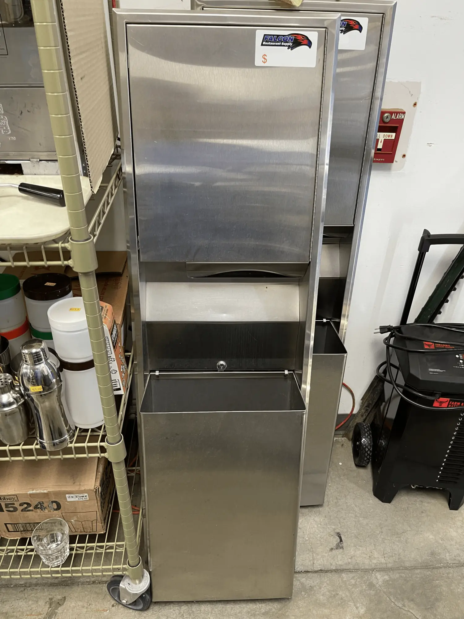 Used Bobrick Used Bobrick ClassicSeries Recessed Convertible Folded Paper Towel Dispenser/Receptacle Janitorial Equipment Illinois US | Falcon Restaurant Supply #1376223
