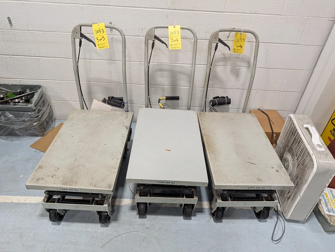 (3) Platform Carts 500lb cap.