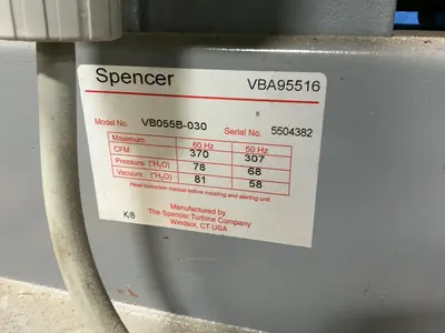 Used SPENCER VB055B303 Miscellaneous MRO Ohio US | HGR 24 #1548207