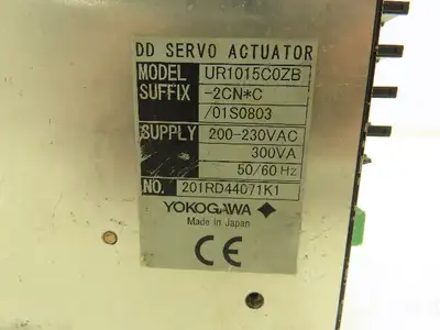 Yokogawa Dynaserv UR1015C0ZB-2CN*C DD Servo Drive Actuator 230VAC 300VA V2.25